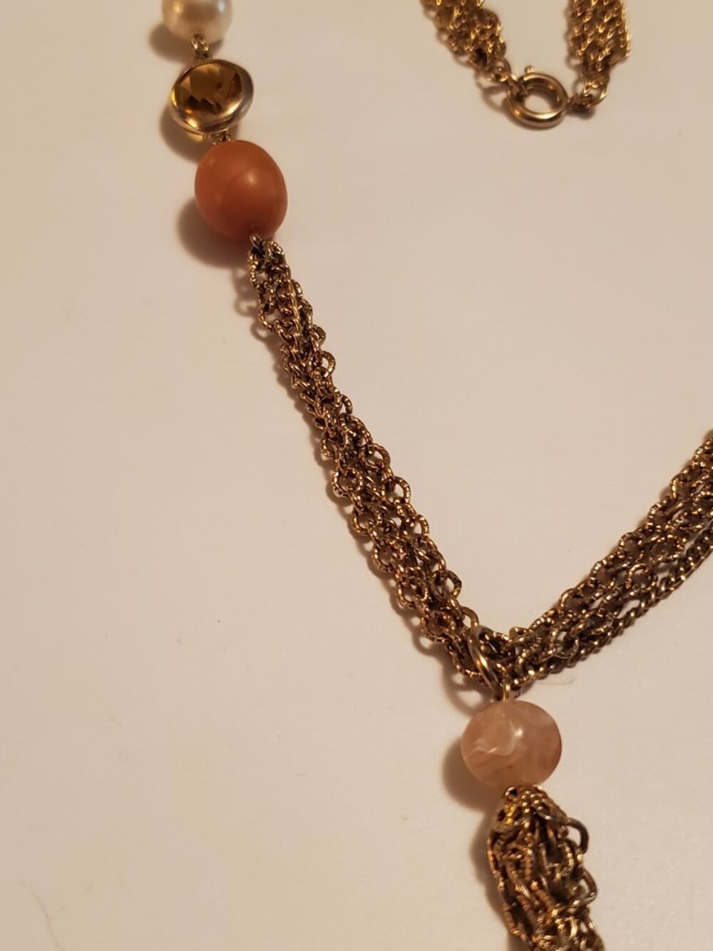 1 -3Gold Chians Linked Necklace, item # # A-1810.  wt 42 grams. - Picture 11 of 13